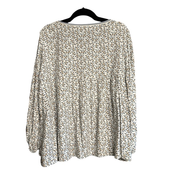 Max Studio Floral Blouse, Size L - Picture 2 of 4